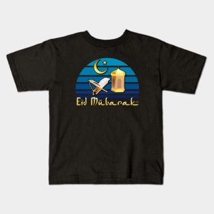 Eid Mubarak Ramadan Fasting Islam Quaran Kids T-Shirt